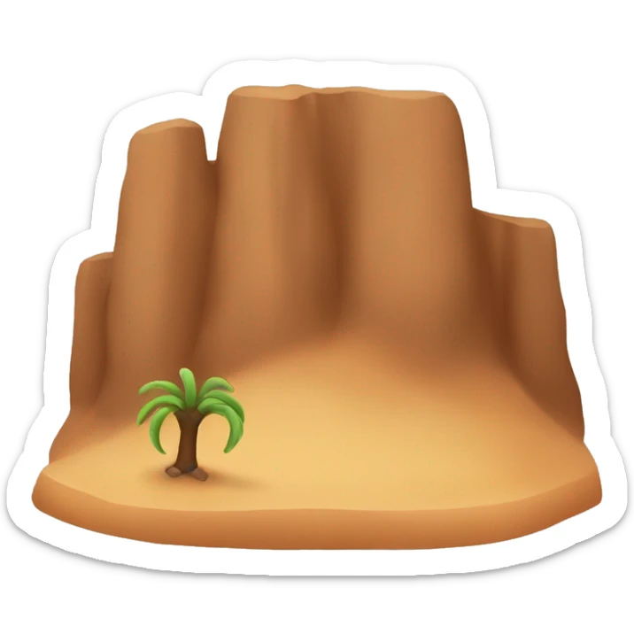 Brown desert  sticker