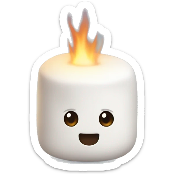 Marshmallow sticker