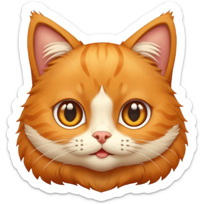 This is a cat meme in which the cat says uyapapa hmm uyapapa make a emogi of that cat for me sticker