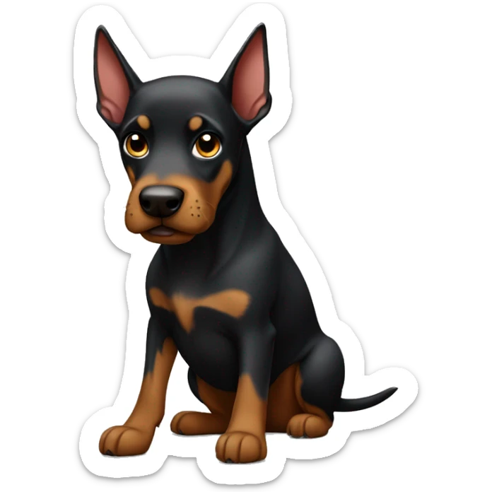 dóberman sticker