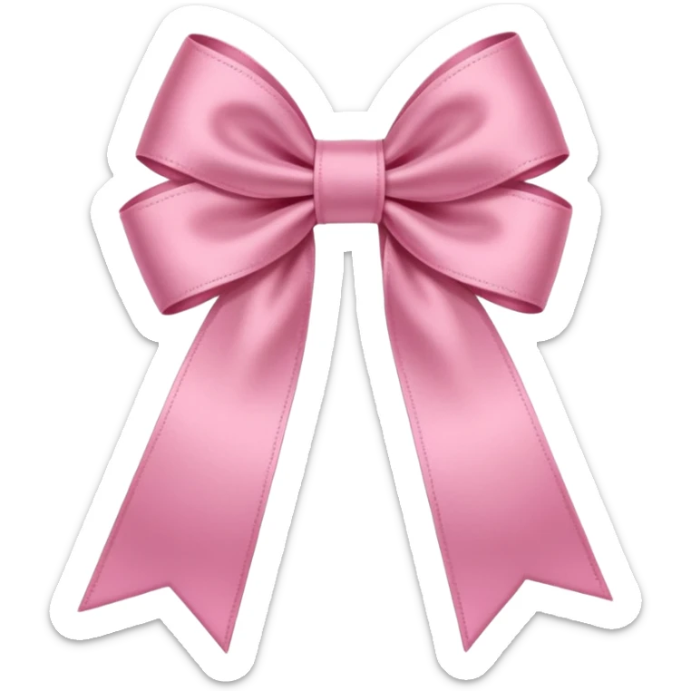 İt should give clean girl vibe it should be an emoji like an ribbon pink sticker