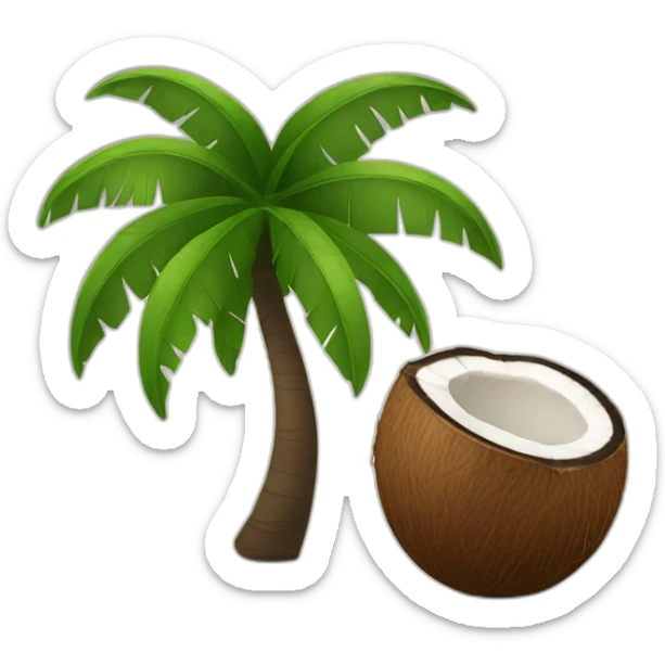 Coconut sticker