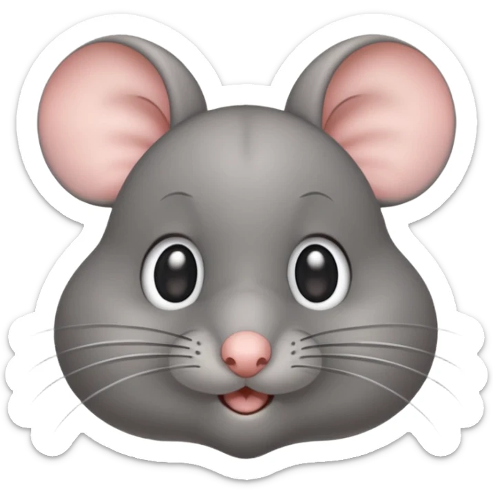 Un ratón cute volteando los ojos 🙄 como ese emoji SOLO LOS OJOS sticker