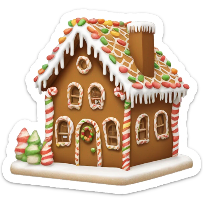 gingerbread house sticker