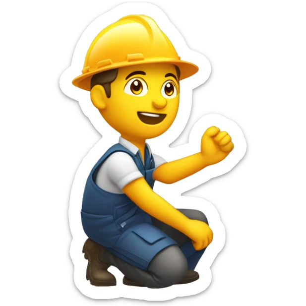 operador de costado apagando una palanca de energia puesta en la pared sticker