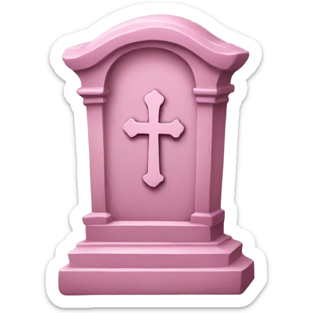 Pink grave sticker