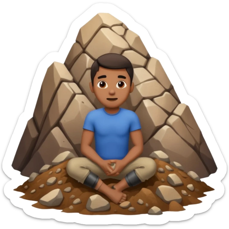 homme qui une montagne coincé dans les fesse sticker