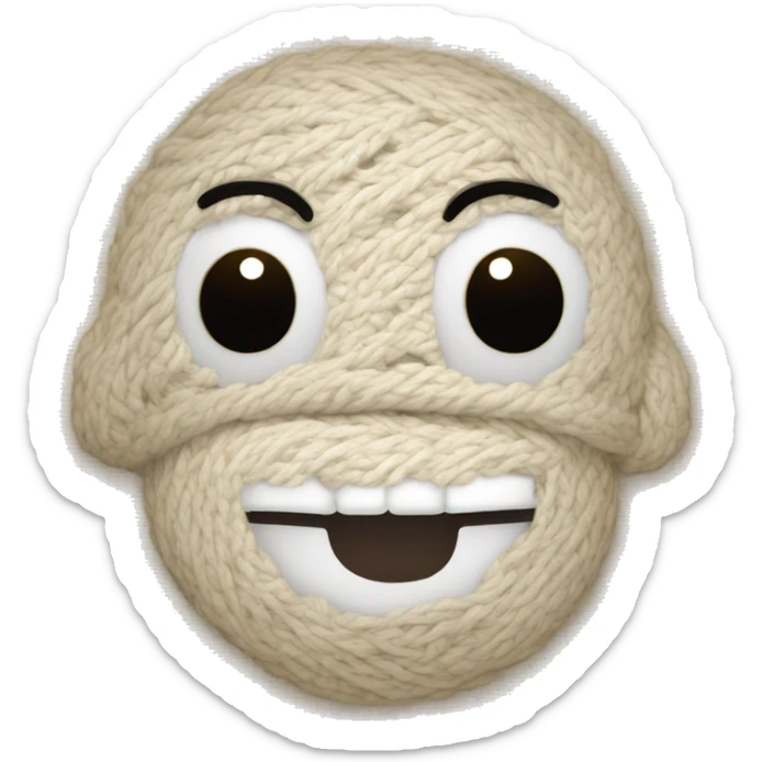 Create a white, beige stitch sticker