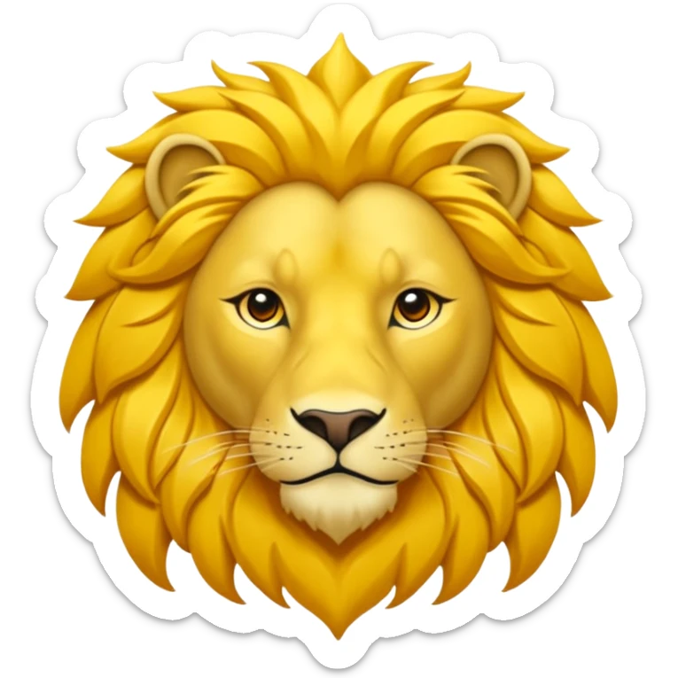 Güneş gözlüklü pantolonlu sarı kırmızı tişörtlü yeşil gözlü mavi saçlı aslan sticker