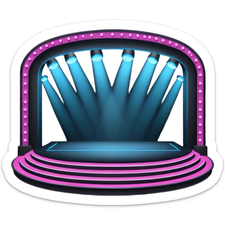Music arena stage sticker