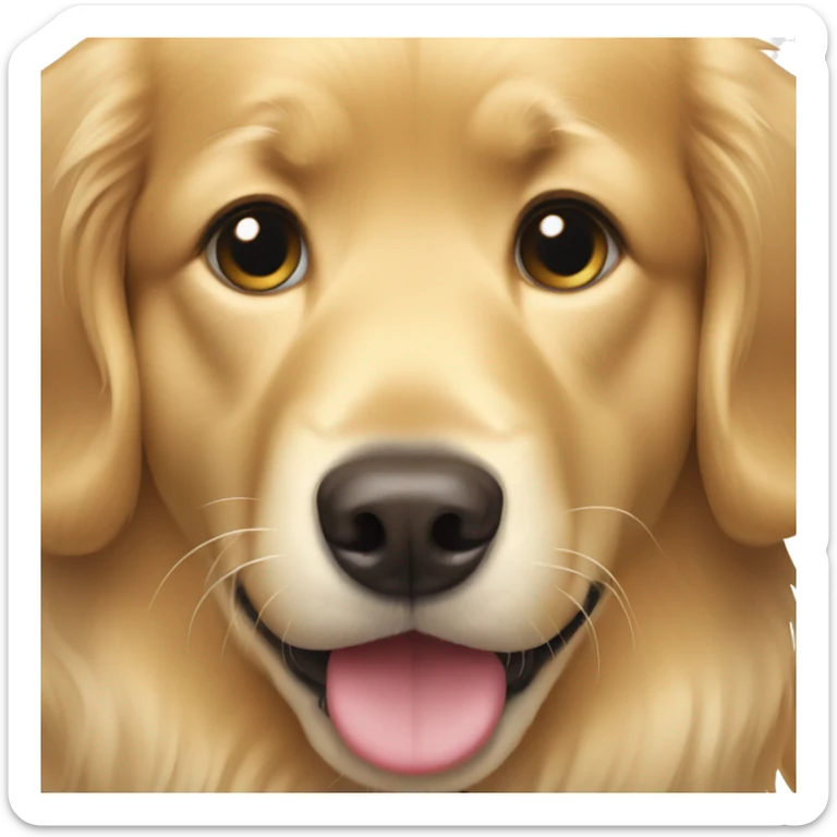 golden retriever sticker