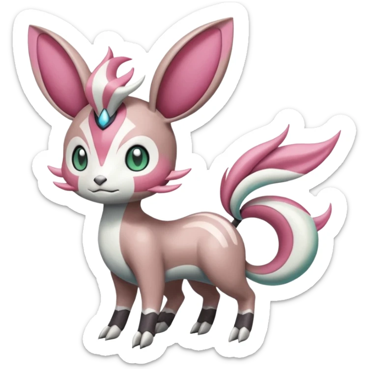 Meloetta-Vernid-Palkia-Minccino-Fionbri-Pokémon-Digimon-Fakémon-fusion-hybrid-creature sticker