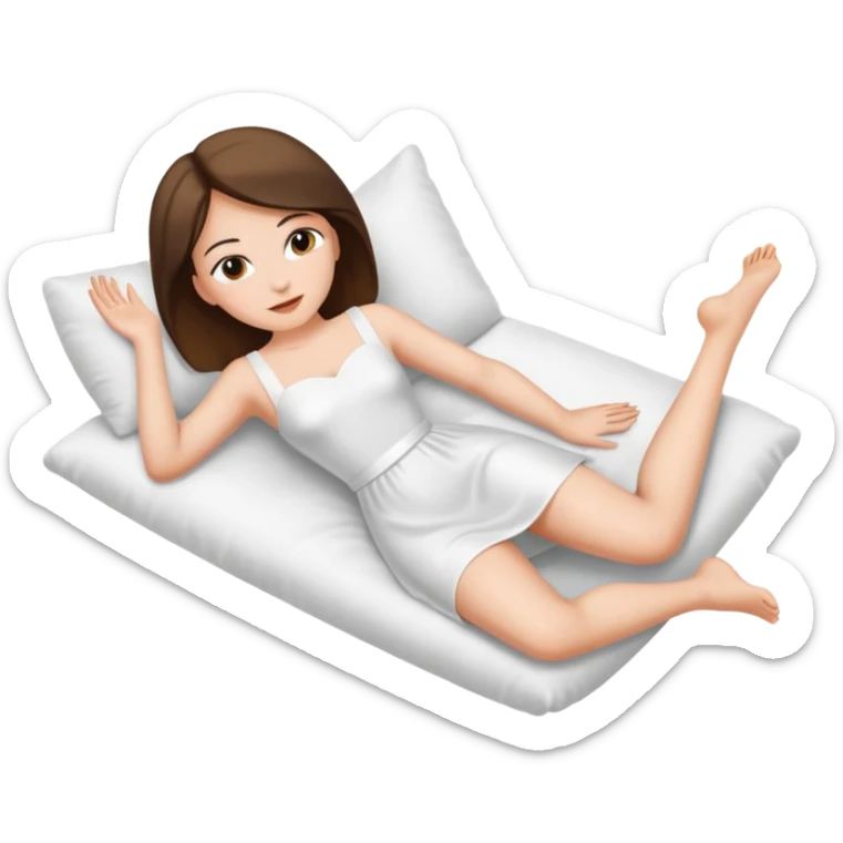 naked woman lying down and showing her vagina with spread legs sticker