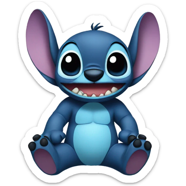 stitch funny sticker