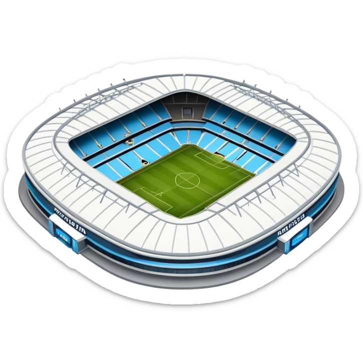 Etihad Stadium, home of Manchester City football club sticker