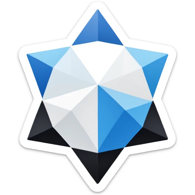 a logo of a club called wish fc blue and white and black sticker