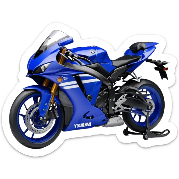 Yamaha YZF (Sportbike) - Yamaha YZF-R1 (Model Year: 2022) (Iconic colour: Blue) sticker