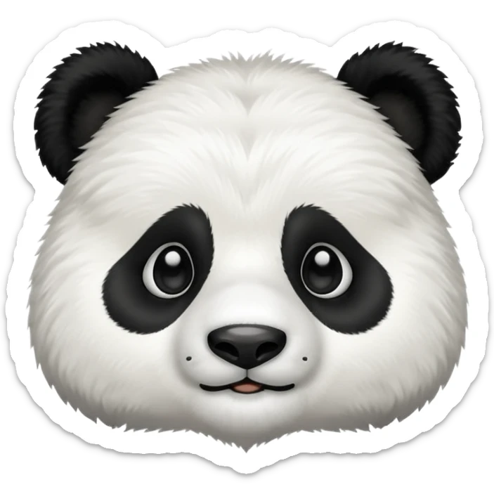tête panda sticker