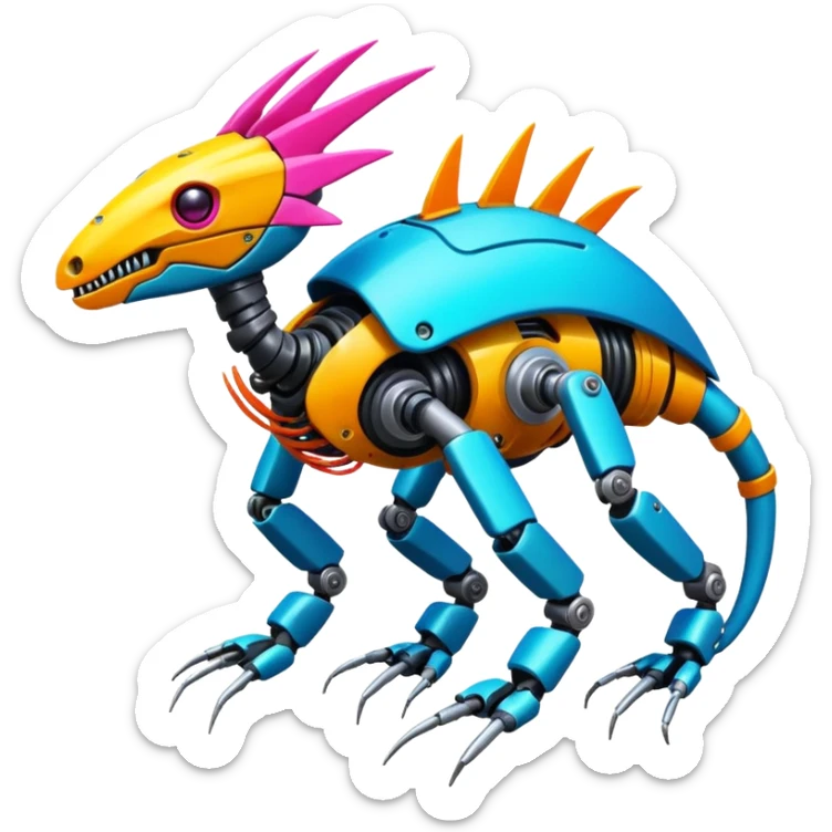  exotic tropical cyber-Litten-Trapinch-Linoone-Noibat-Fakémon-Pokémon-Vernid-creature sticker