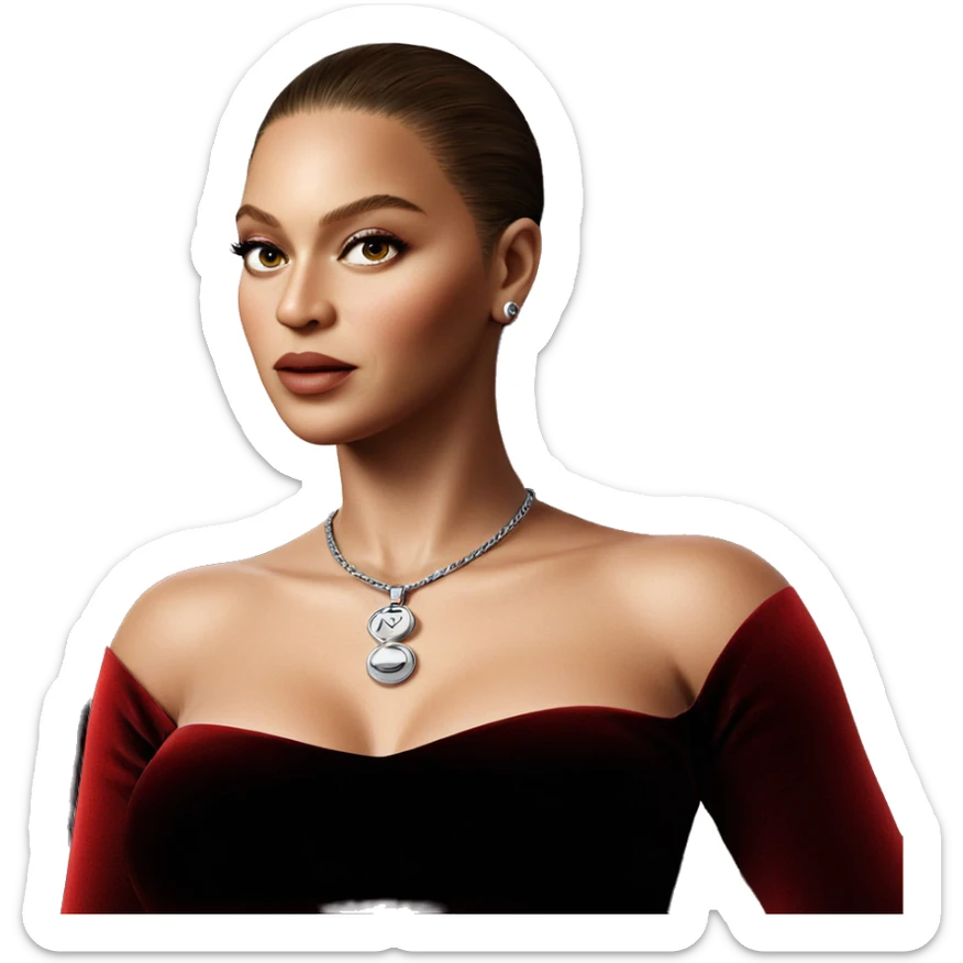 realistic portrait of a girl sticker