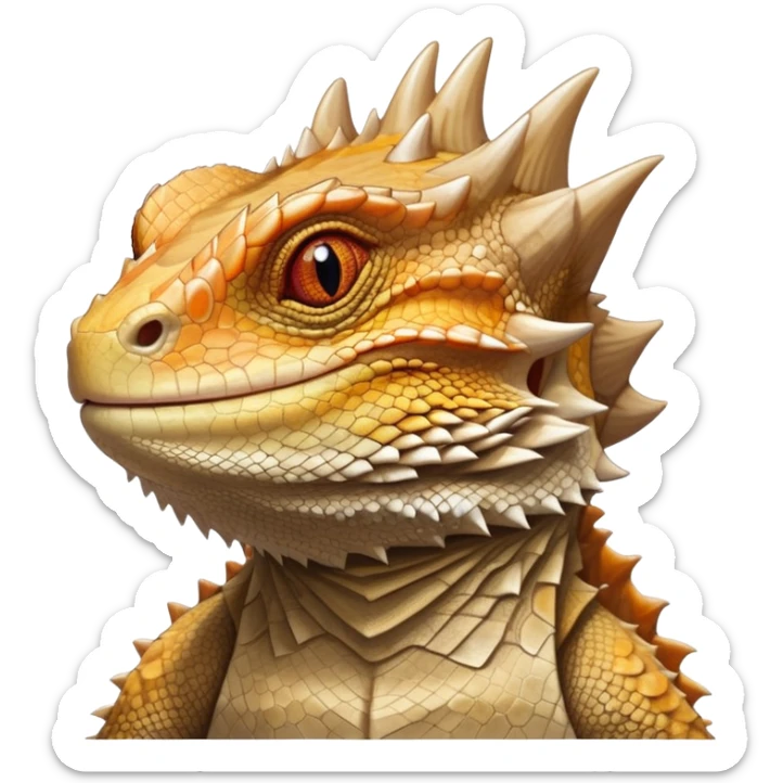 cinematic-noble-bearded-dragon-portrait-emoji,-poised-and-regal,-with-a-robust,-angular-build-and-a-textured,-scaled-hide-in-earthy-olive-and-sandy-tones,-a-prominent-spiky-'beard'-beneath-its-chin-and-a-keen,-alert-gaze,-simplified sticker