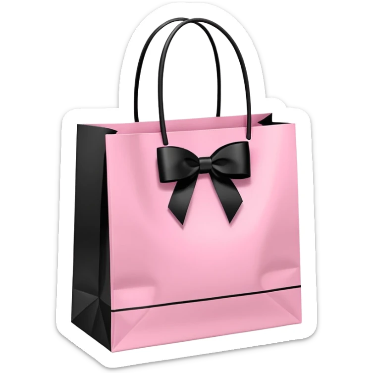 Victoria secret shopping bag and Sephora shopping bag and Chanel shopping bag sticker