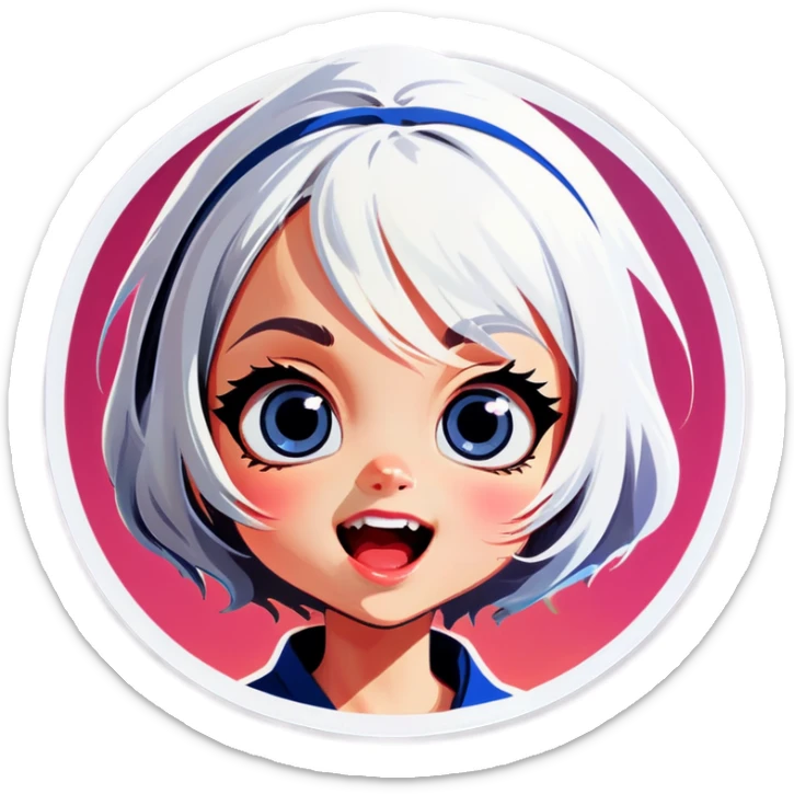 Белая лошадь sticker