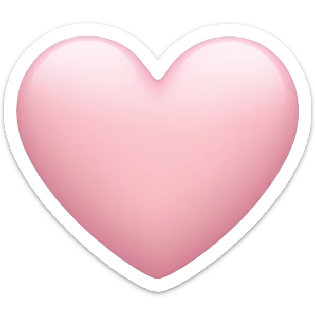 pastel pink heart sticker