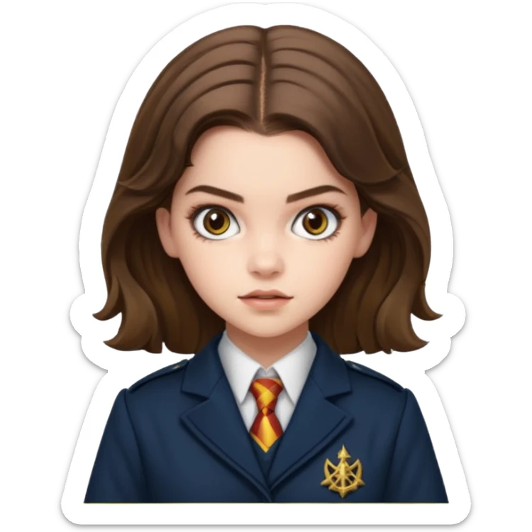 Barbara Palvin as Hermione Granger in ministry of magic sticker