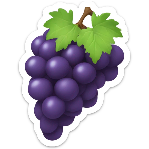 3D Grapes emoji  sticker