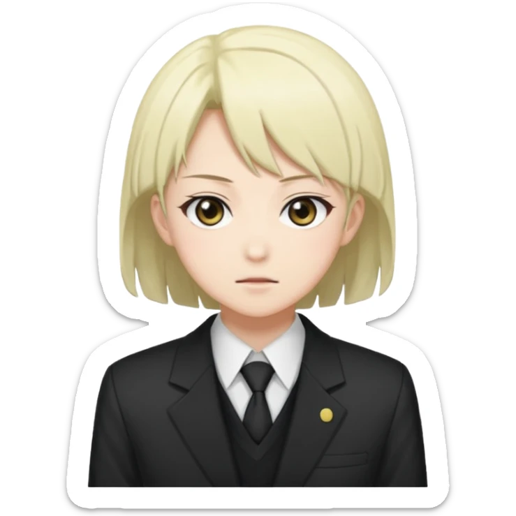 Ayanokoji kiyotaka from class room of the elite anime need emoji with his face instid emoji expresion sticker