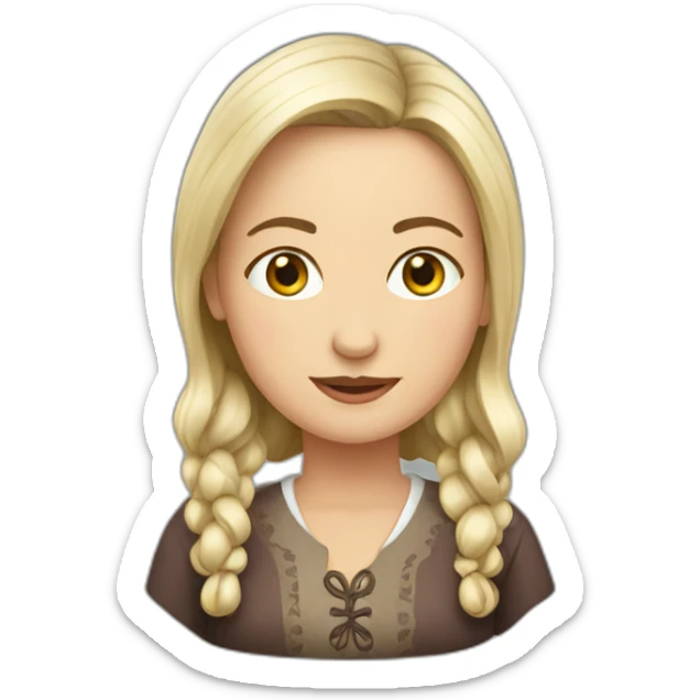 Polish woman sticker