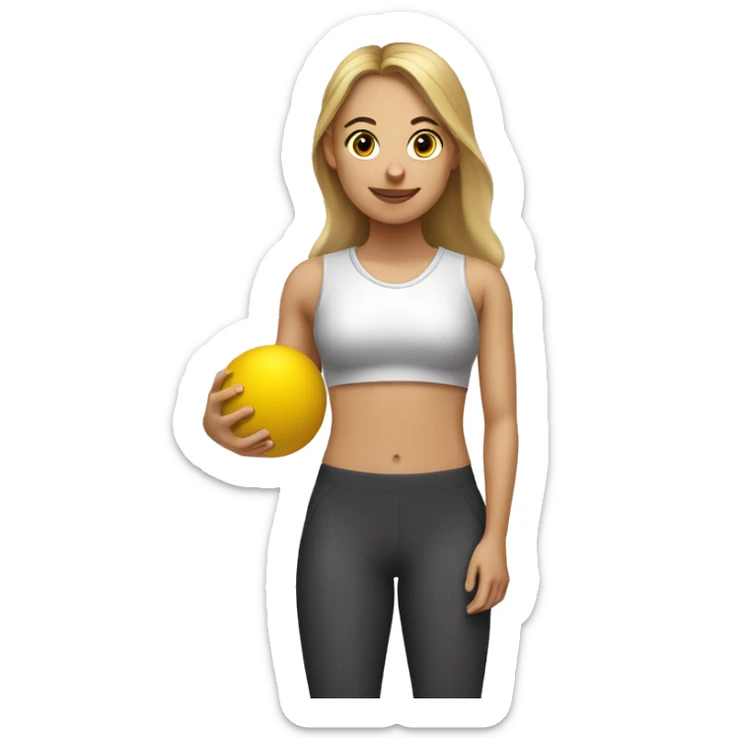 pilates girl who is sore who can barely walk and has to play kickball tomorrow sticker