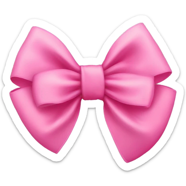 Pink bow sticker