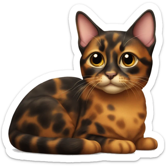 tortoiseshell cat sticker