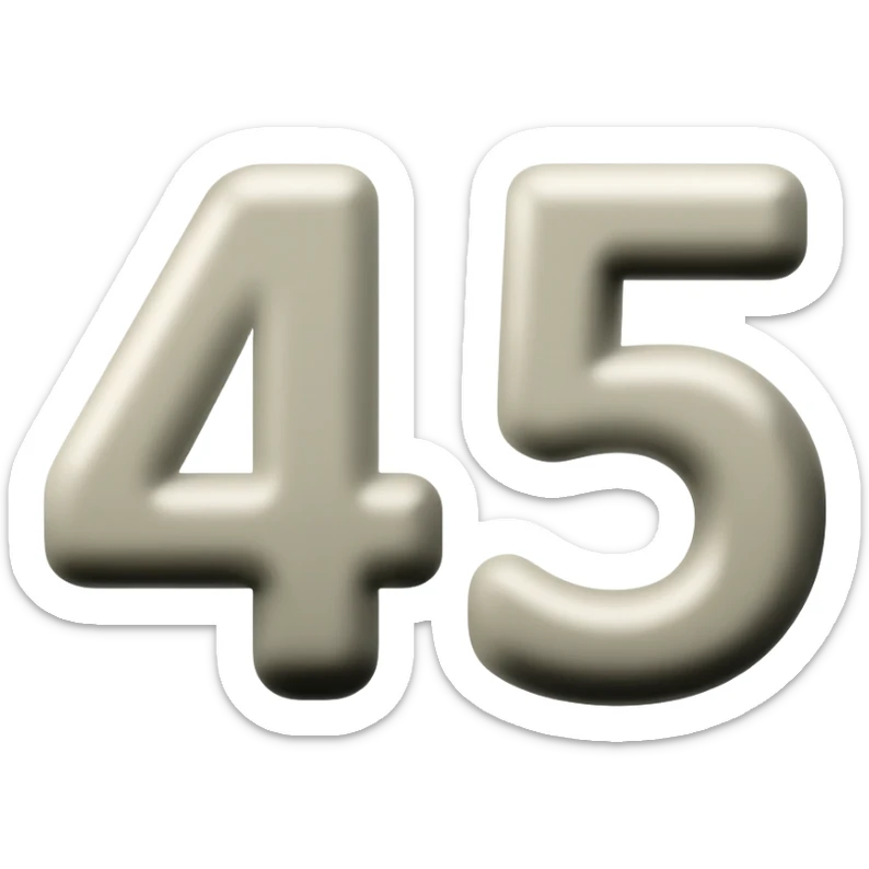 45 sticker