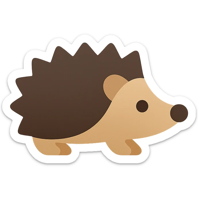 Hedgehog sticker