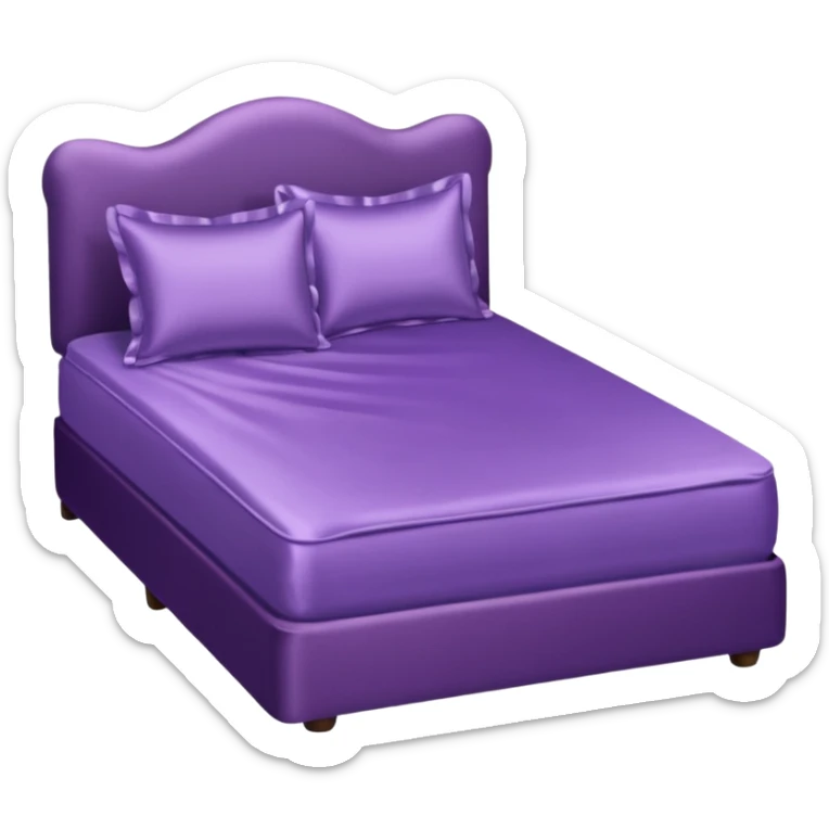 Purple’s bed sticker