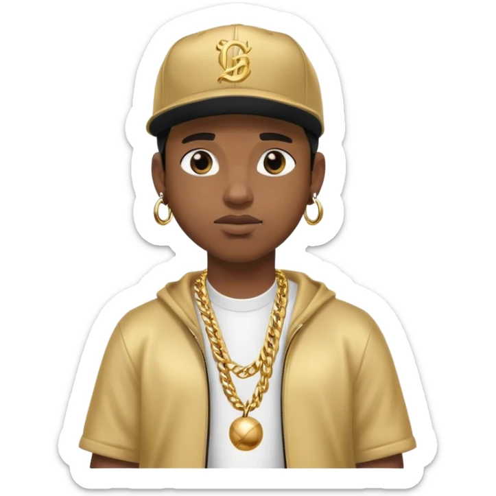 Rapper on stage sticker