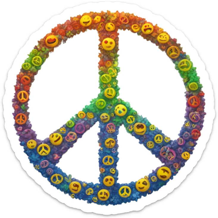 peace sign sticker