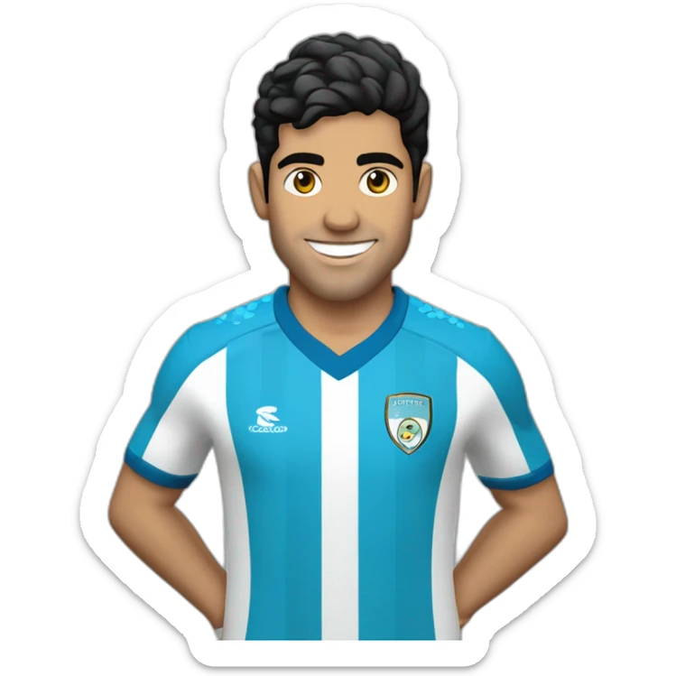 Luiz alberto suarez, jogador de futebol With the Grêmio footbol porto-alegrense shirt sticker