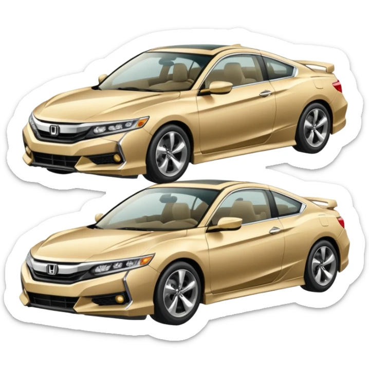 Honda Accord ex 94 color champagne accidente con un Honda nsx sticker