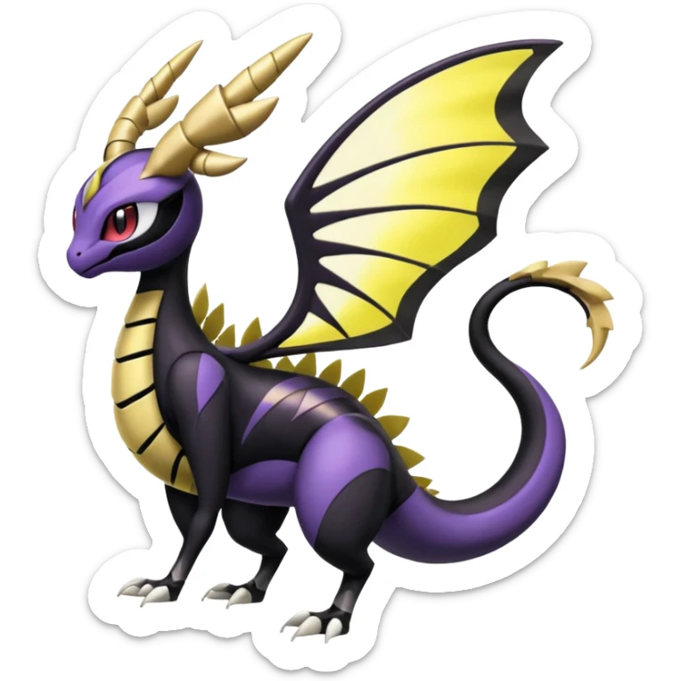 Meloetta-Giratina-Noibat-Pokémon-Fakémon-fusion-hybrid-creature sticker