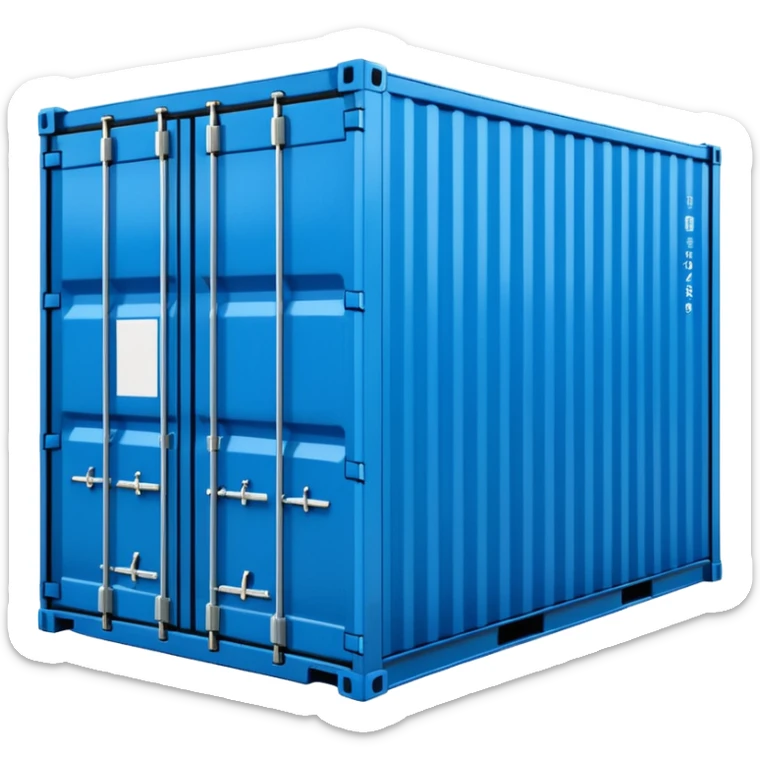 goods Contener emoji which is used for shipment of goods, single contaner sticker