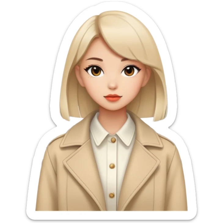 a fashion girl in Tokyo sticker