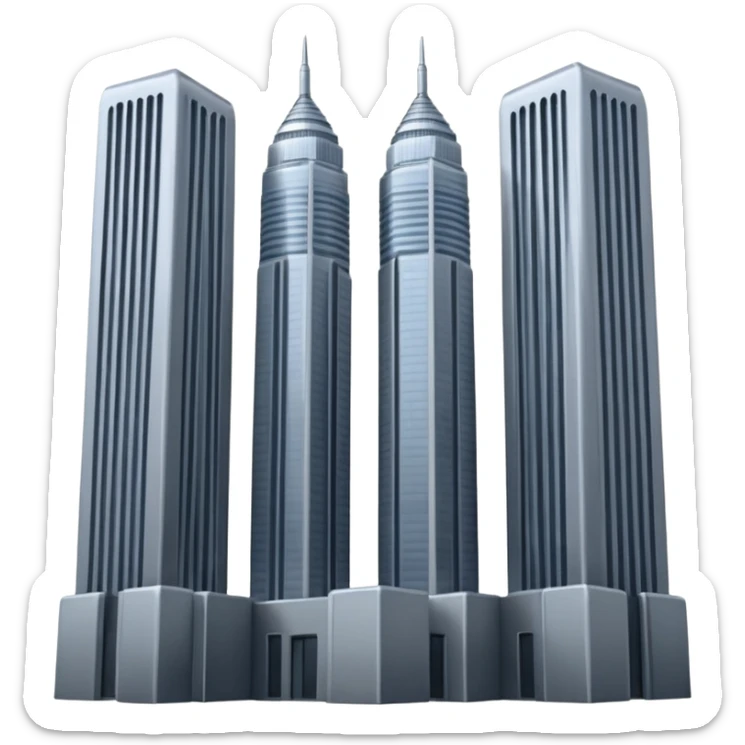 animated emoji of twin towers or 9/11 memes sticker