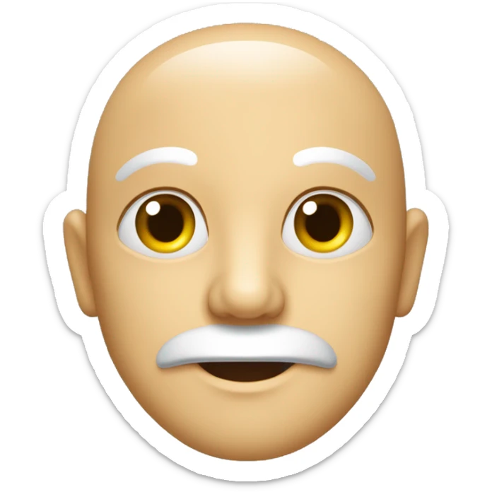 Ein ruhiges, meditierendes Gesicht mit geschlossenen Augen, das Gelassenheit ausstrahlt. sticker