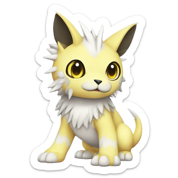 cute kawaii cool edgy Digimon-Fakemon-animal full body sticker