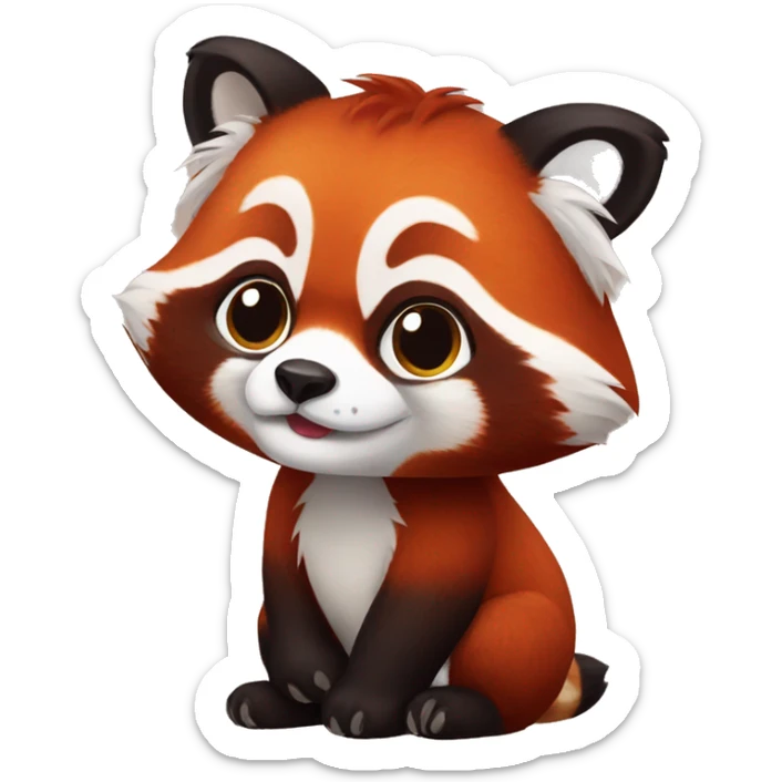 Red panda  sticker
