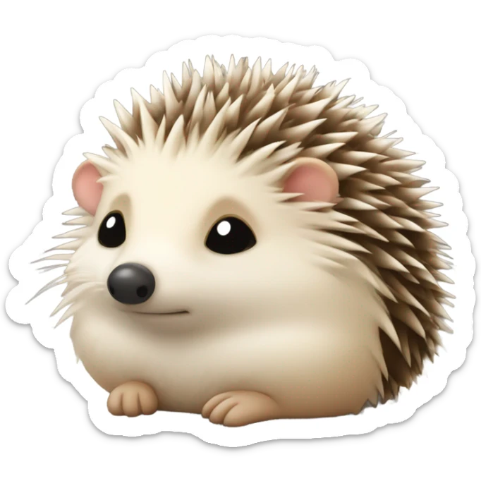 Sleepy hedgehog  sticker